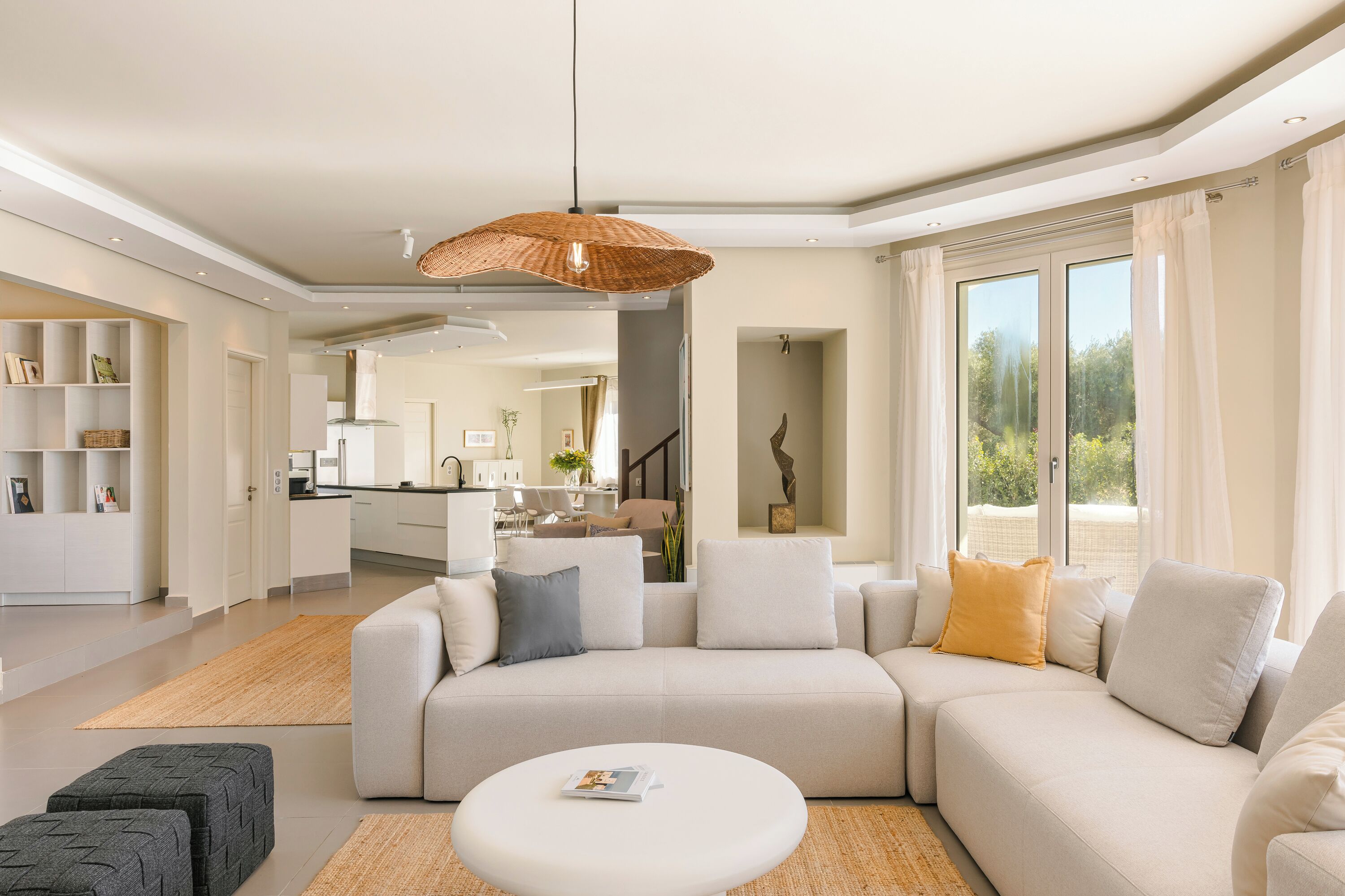 Luxury Villa, 4 Bedrooms | Living area | Smart TV