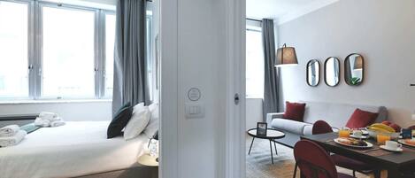 1 Schlafzimmer, Bügeleisen/Bügelbrett, kostenloses WLAN, Bettwäsche