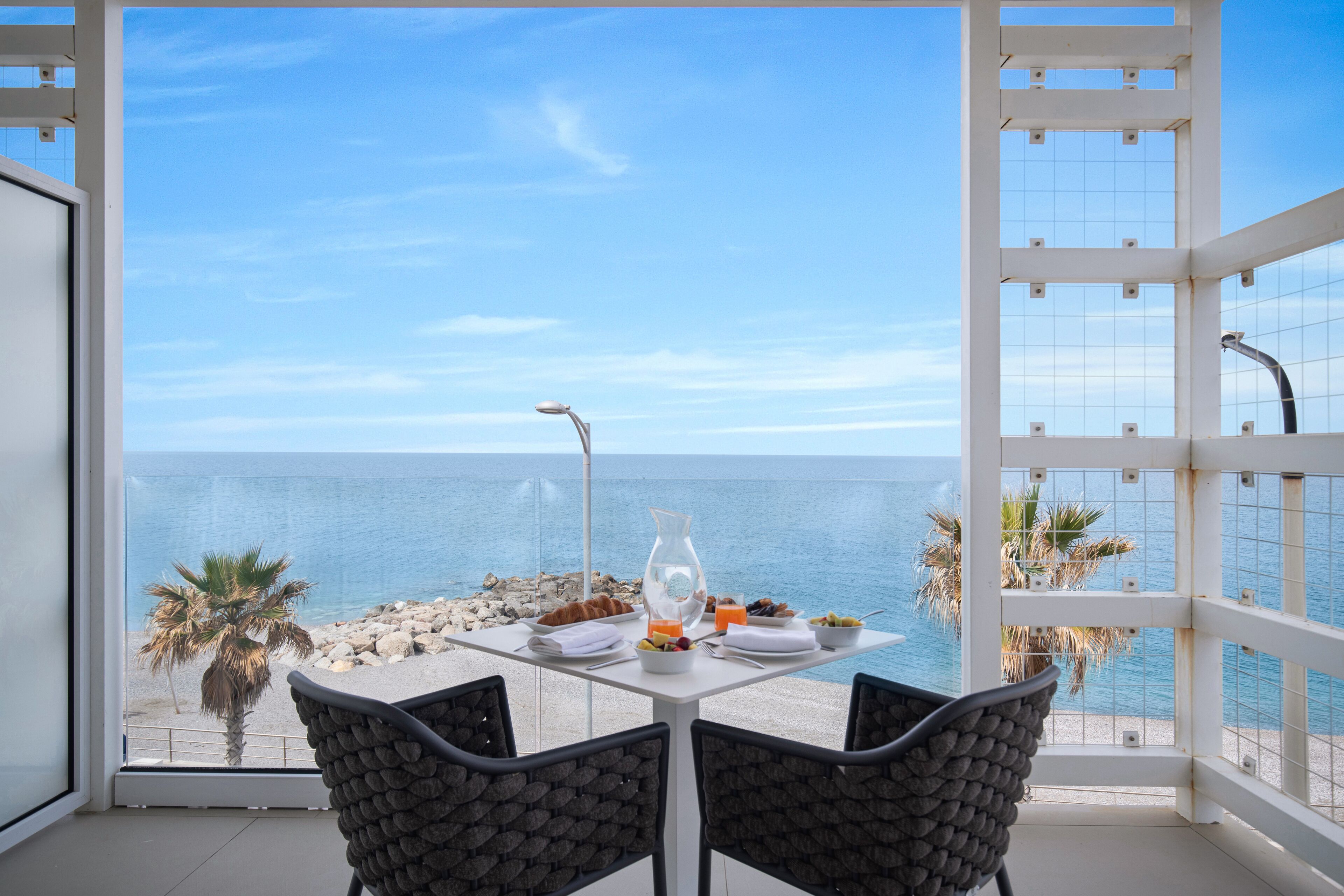 Deluxe-Zimmer, 1 Doppelbett, Terrasse, Meerblick | Terrasse/Patio