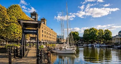 Historic Dutch Barge | Private Sun Deck | St Katharine Docks, Tower Bridge