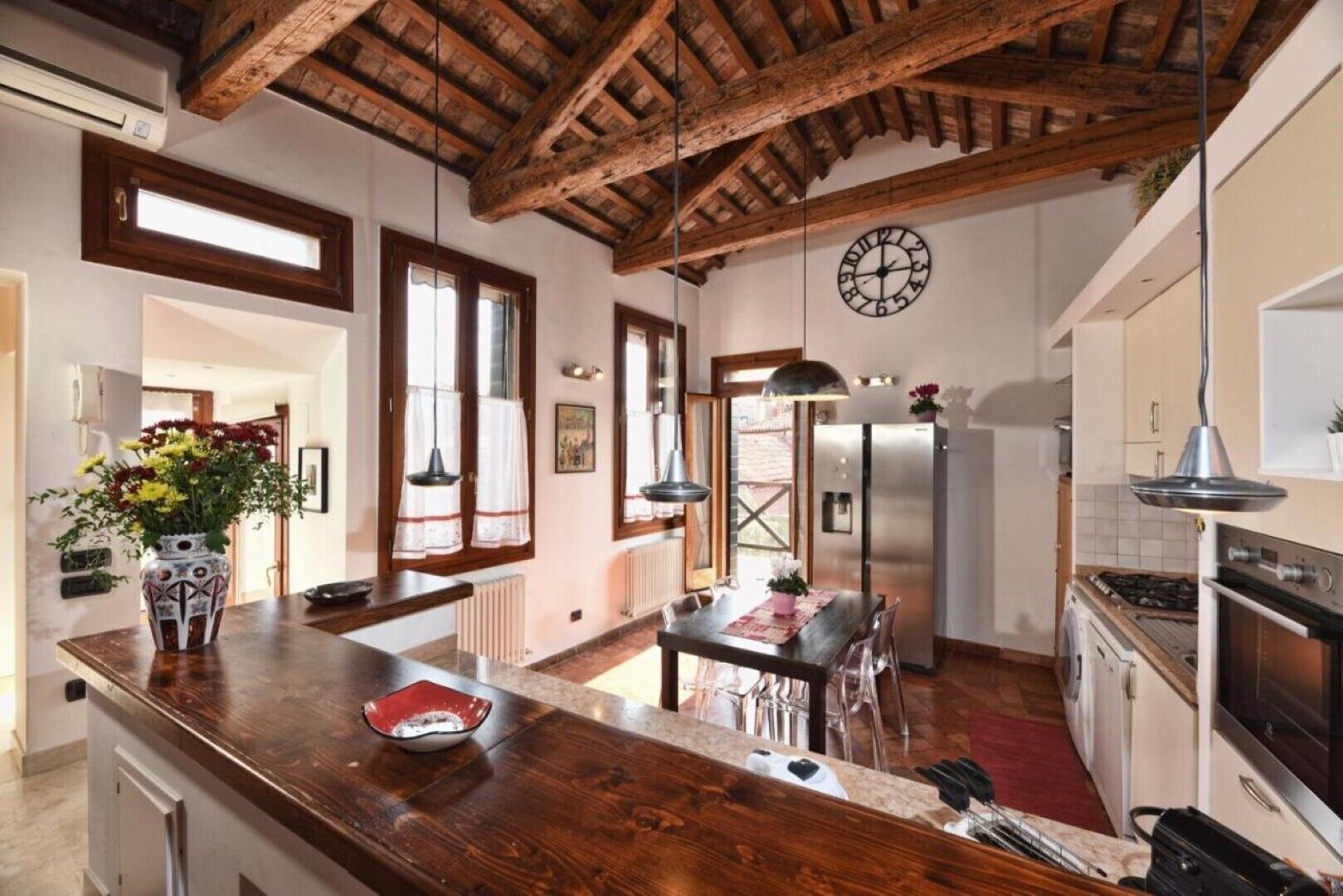 Fridge, oven, dishwasher, electric kettle