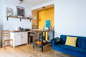 Eenvoudig appartement, 1 tweepersoonsbed | Interieur