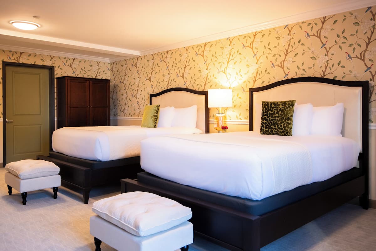 Premier Room, 2 Queen Beds | 1 bedroom, free WiFi, bed sheets