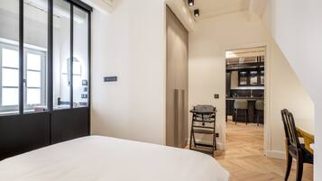 2 bedrooms, iron/ironing board, travel crib, WiFi