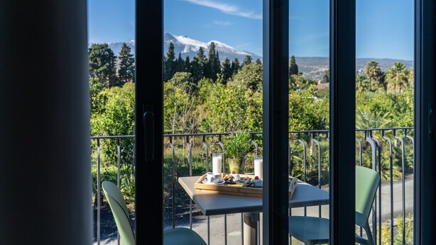 Leilighet – deluxe, fjellutsikt | Terrasse/patio