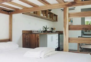 1 soveværelse, sengetøj