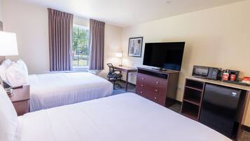 Room, 2 Queen Beds, Accessible, Non Smoking | Premium bedding, desk, laptop workspace, iron/ironing board