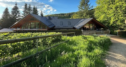 Gemütliche Fewo für 2 Familien mit Schwimmbad - im Wald!