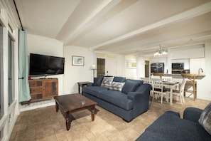 Condo, Multiple Beds, Patio, Ocean View (1025C) | Living area - Beachfront Retreat (Oceanside)