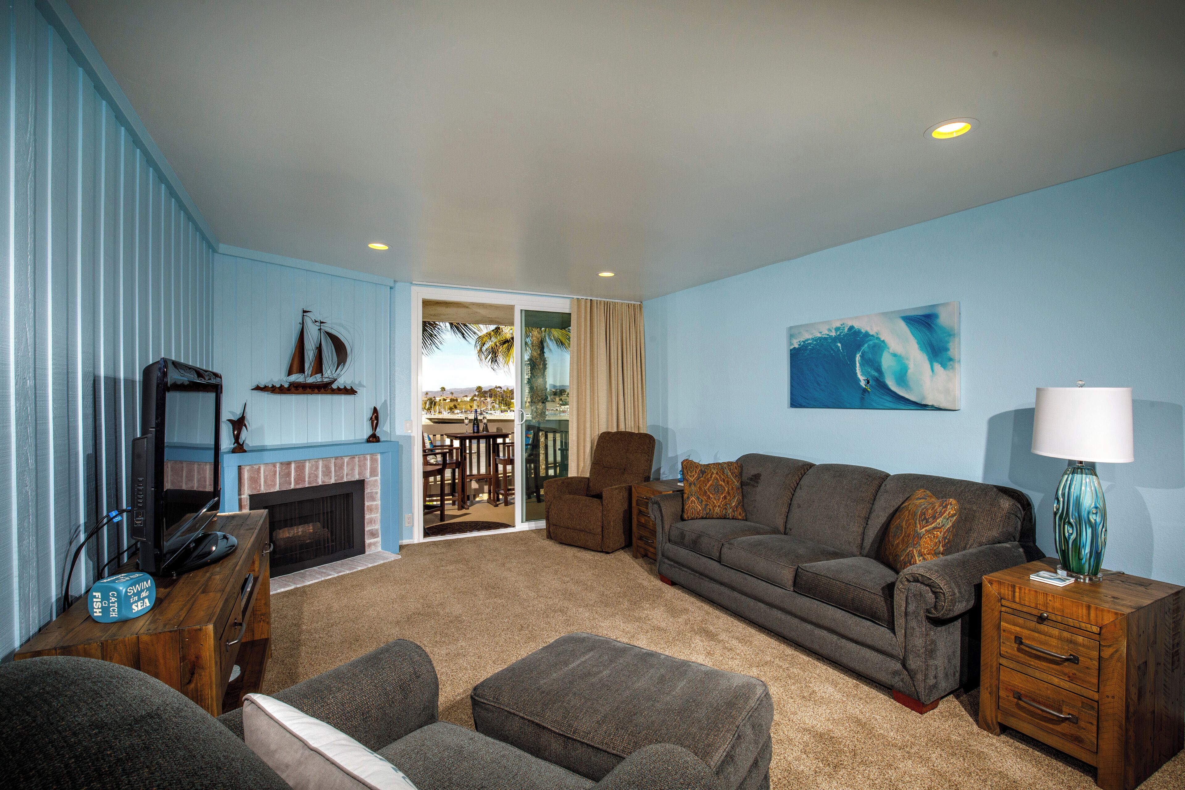 Condo, 1 King Bed with Sofa bed, Pool Access, Ocean View (F209) | Living area