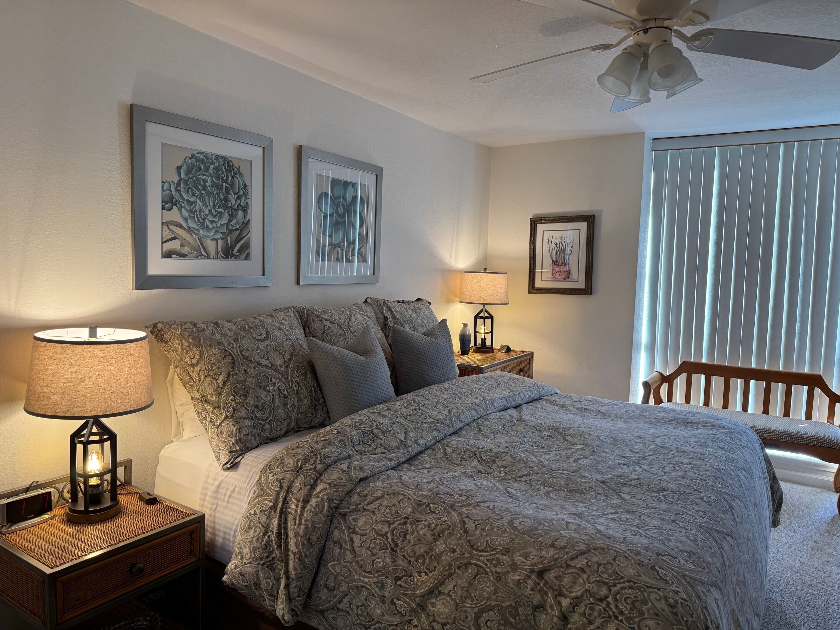 Condo, 1 King Bed with Sofa bed, Pool Access, Ocean View (E202 ) | 2 bedrooms, individually decorated, individually furnished, bed sheets