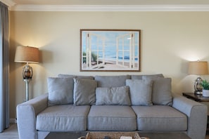 Condo, Multiple Beds, Pool Access, Ocean View (G37) | Living area - Oceanside Beach Condos (Oceanside)