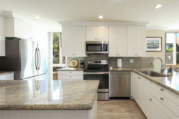 Condo, Multiple Beds, Pool Access, Ocean View (G37) | Private kitchen | Coffee/tea maker - Oceanside Beach Condos (Oceanside)