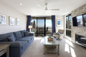 Condo, Multiple Beds, Pool Access, Ocean View (D14) | Living area -  Oceanside Beach Condos (Oceanside)