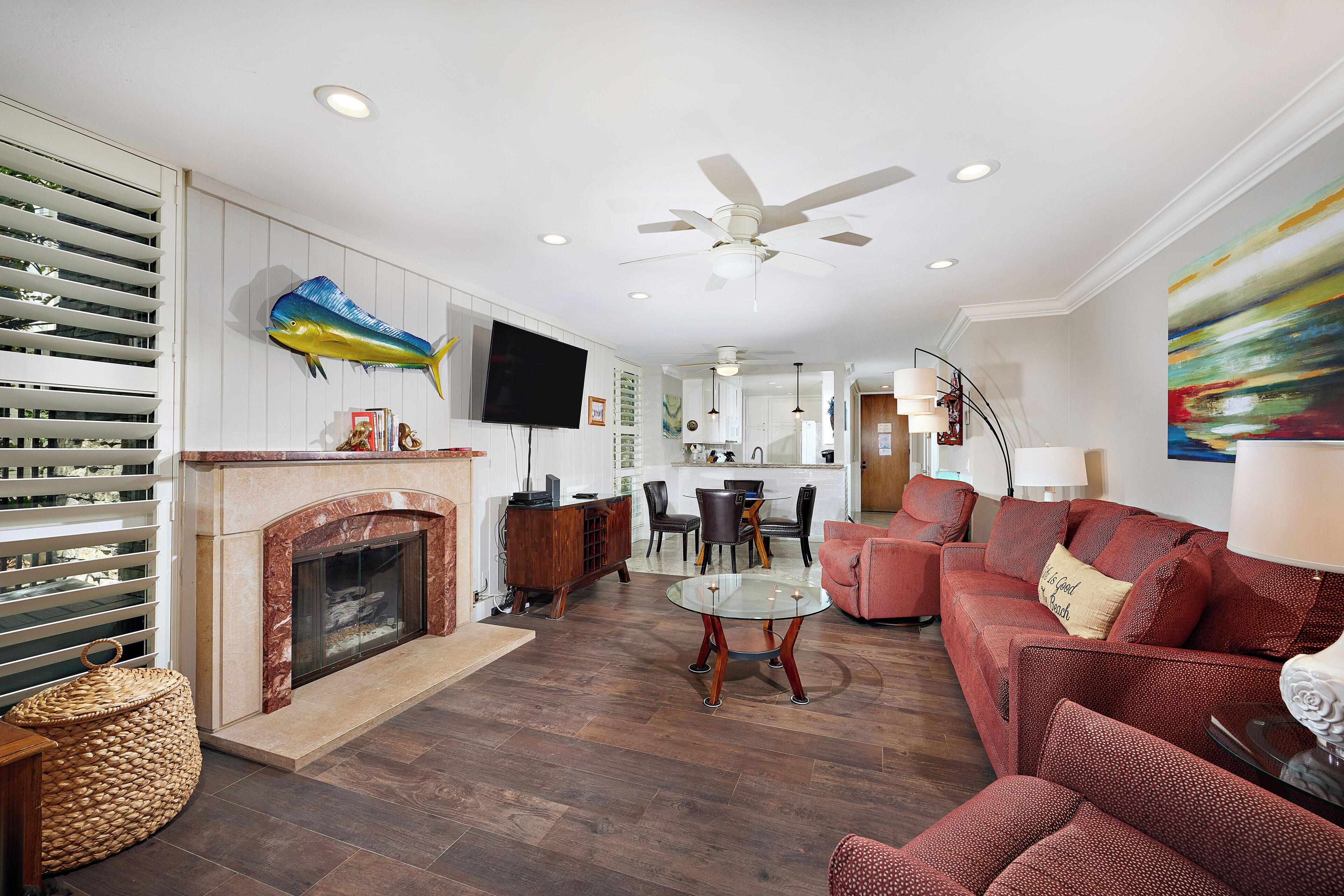 公寓客房, 多張床, 可使用泳池, 花園景觀 (C7 ) | 起居區