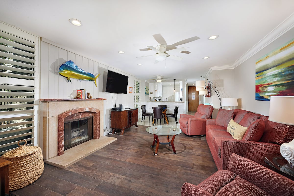 Condo, várias camas, acesso à piscina, vista para o jardim (C7 ) | Área de estar