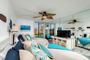 Appartamento, 2 letti queen, accesso alla piscina, vista giardino (B203) | 2 camere, con stile personalizzato, con arredamento individuale