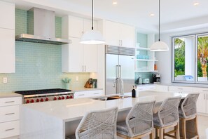 Fridge, microwave, oven, dishwasher - Grace Bay, New 5 Bedroom Villa - Pure Water Villa (Grace Bay)