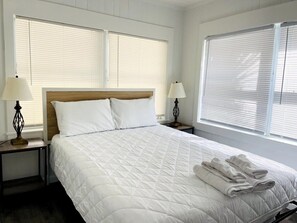 2 slaapkamers, een strijkplank/strijkijzer, wifi, beddengoed