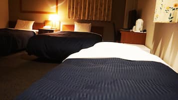Desk, free WiFi, bed sheets