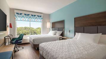 Room, 2 Queen Beds | Iron/ironing board, free WiFi, bed sheets