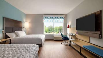 Zimmer, 2Â Queen-Betten, barrierefrei, Badewanne