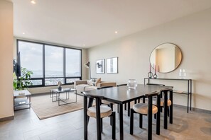 Apartment, 2 Bedrooms, Pool Access (2407) | Living area | Smart TV - Be Grand by Wynwood House (Mexico City)
