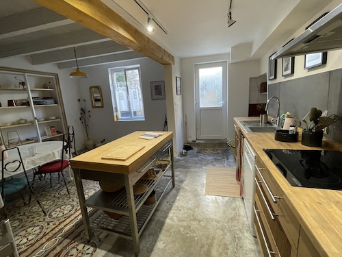 spacious village house with terrace & pool