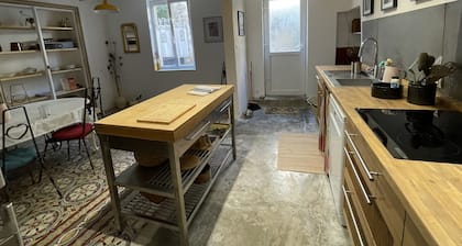 spacious village house with terrace & pool
