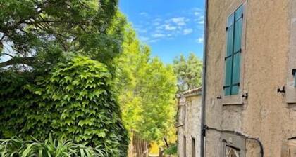 spacious village house with terrace & pool