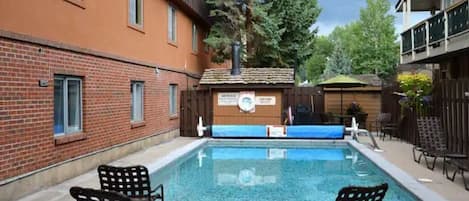 A heated pool
