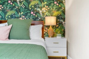 2 bedrooms, desk, iron/ironing board, travel cot
