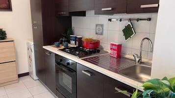 Réfrigérateur, four, plaque de cuisson