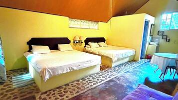 Family Quadruple Room | Individually decorated, individually furnished, free WiFi, bed sheets