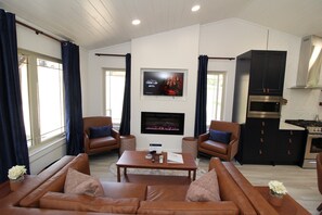 TV connectée, cheminée