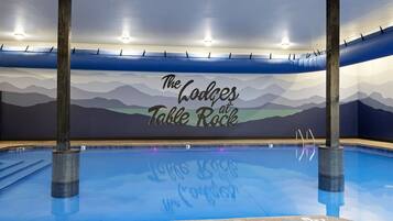 Indoor pool, a heated pool