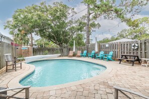 A heated pool