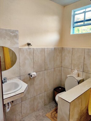 Dusche, Handtücher, Seife, Toilettenpapier