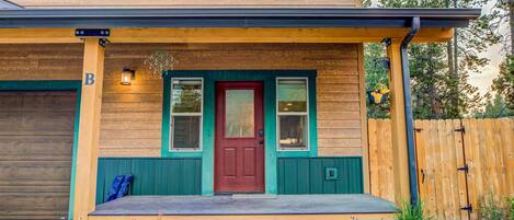 Façana frontal de l'allotjament