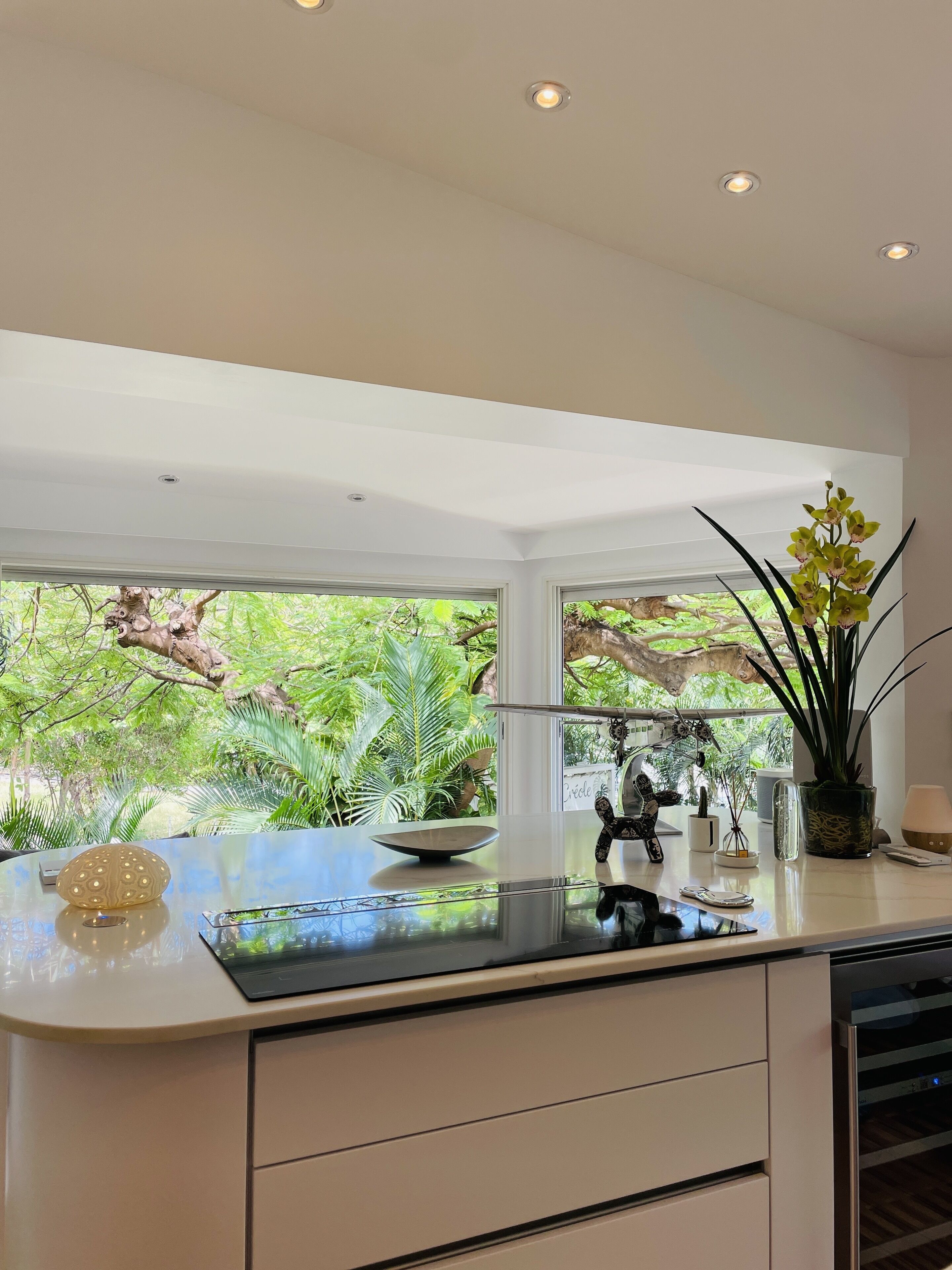 Kylskåp, mikrovågsugn, ugn och spishäll