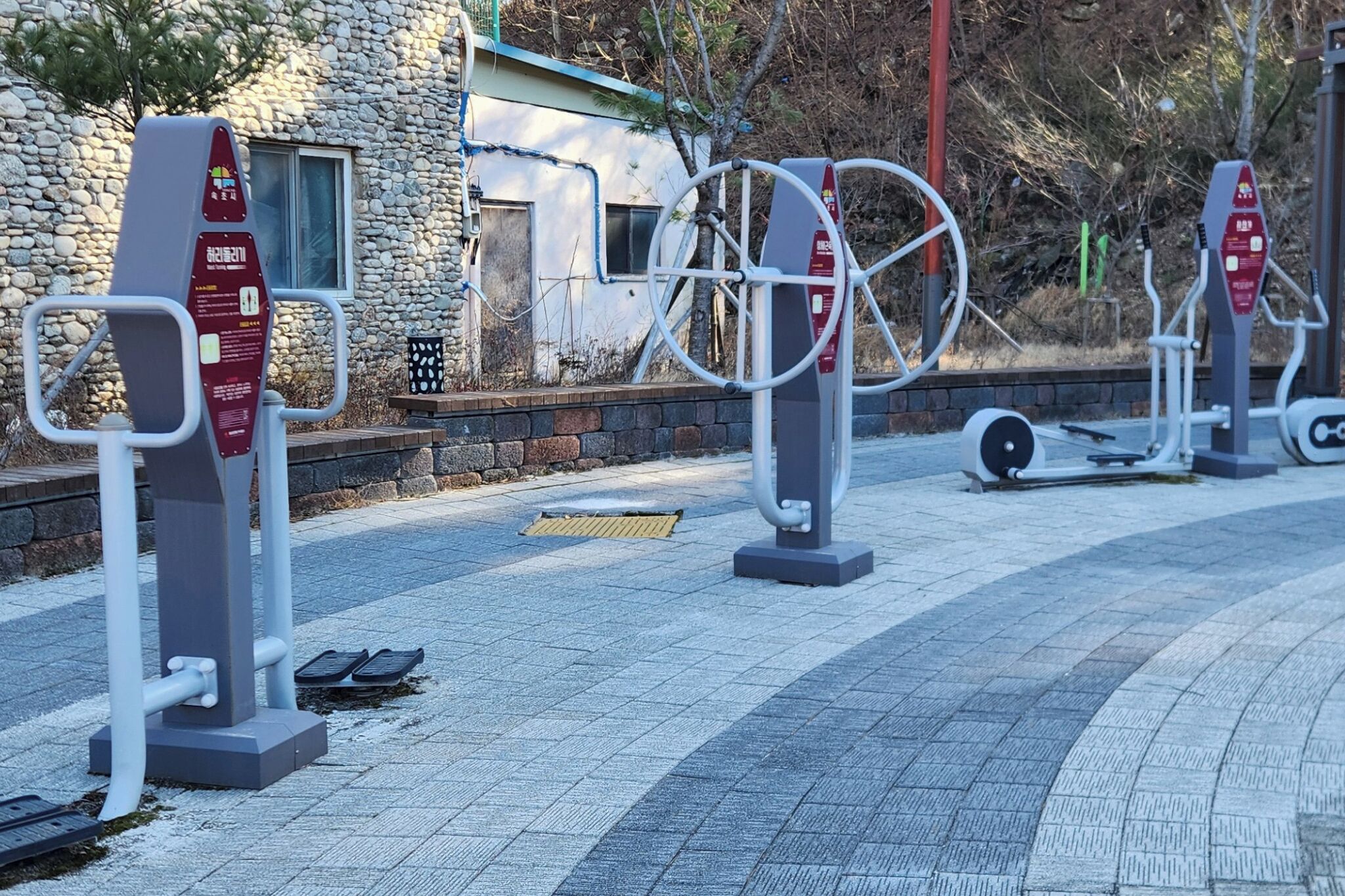 숙박 시설에서 보는 주변 전망