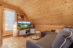 TV, fireplace, stereo