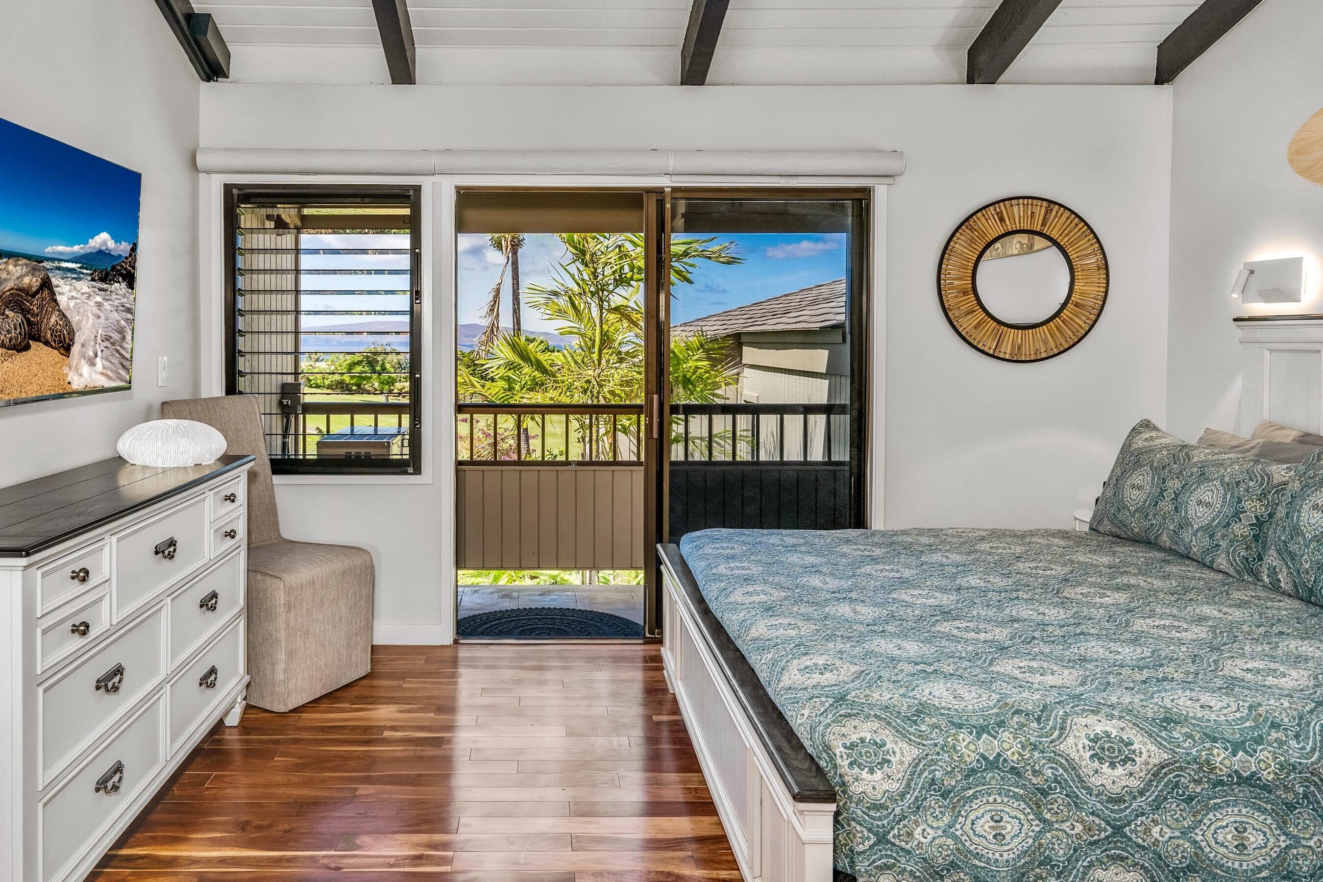 1 bedroom, desk, iron/ironing board, travel crib