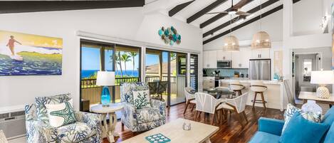 Fernseher, Kamin, Arbeitsbereiche