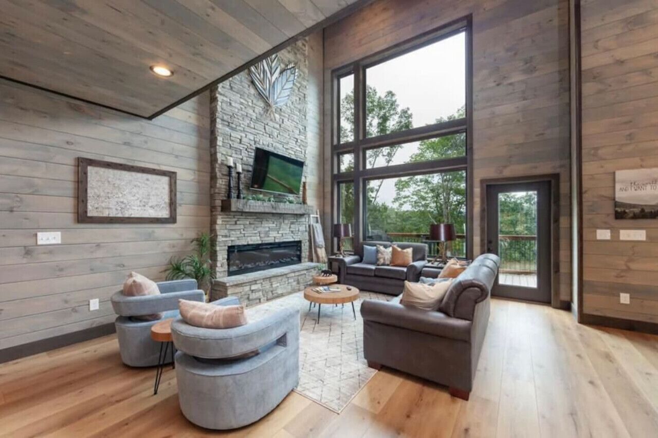 TV, fireplace, video games, DVD player