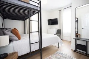2 bedrooms, desk, free WiFi, bed sheets
