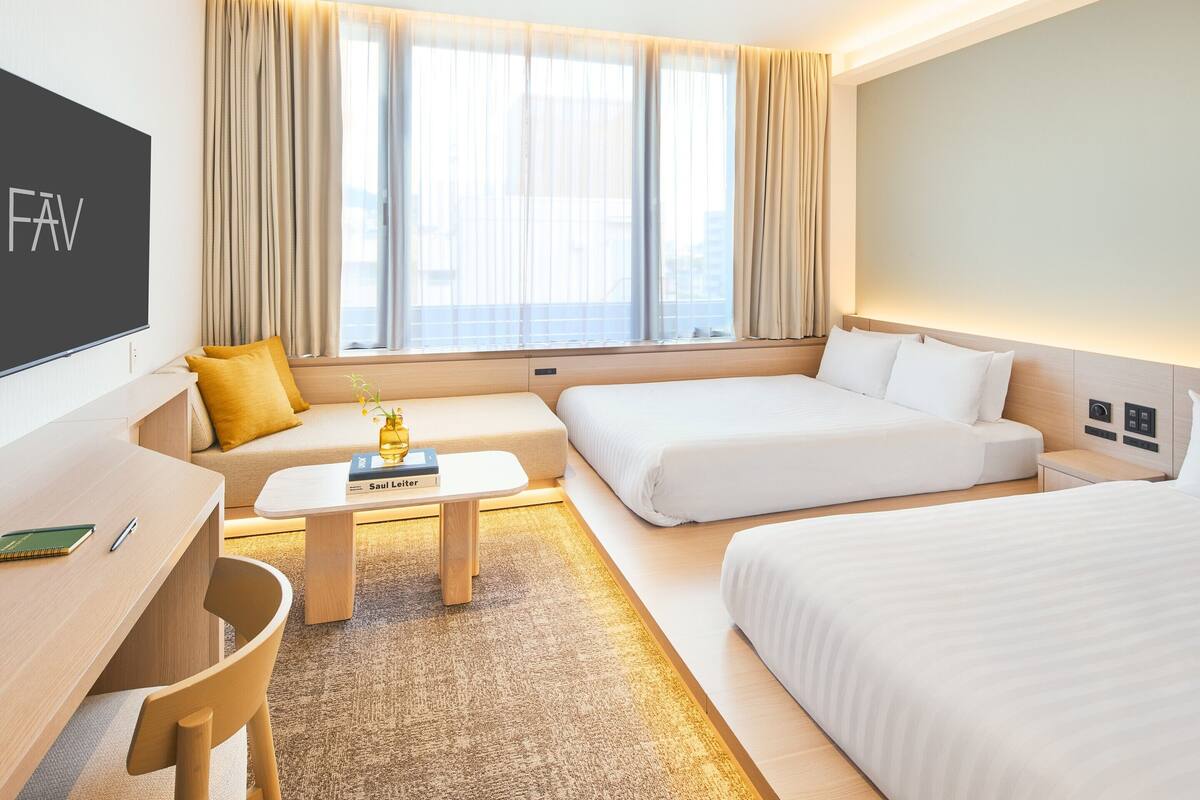 Kamar Twin Superior | Brankas, tirai kedap cahaya, Wi-Fi gratis, dan seprai linen
