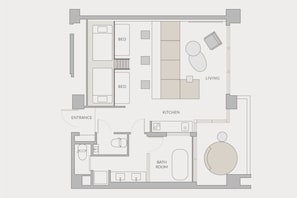 Studio with Jacuzzi, Non Smoking | View from room