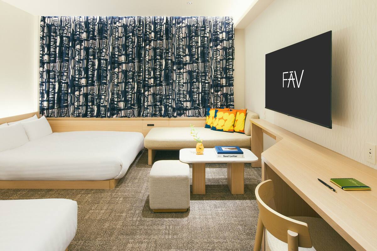 Kamar | Brankas, tirai kedap cahaya, Wi-Fi gratis, dan seprai linen