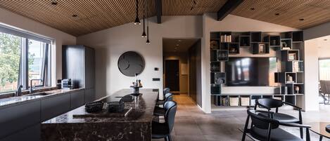 标准独立别墅 | 私人厨房 | 冰箱、意式浓缩咖啡机